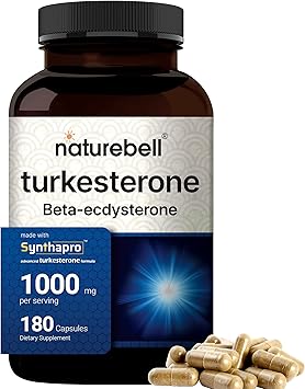 Naturebell turkesterone supplement 500mg | 180 capsules…