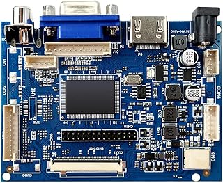HALIYY 7 Inch LCD Screen Display Driver Card 1024 x 600 with Driver Card Monitor for AV Reversing Priority Support