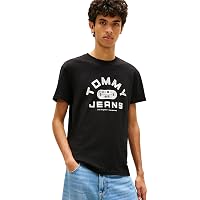 Tommy Jeans Uomo T-Shirt Maniche Corte Gym con Scollo Rotondo