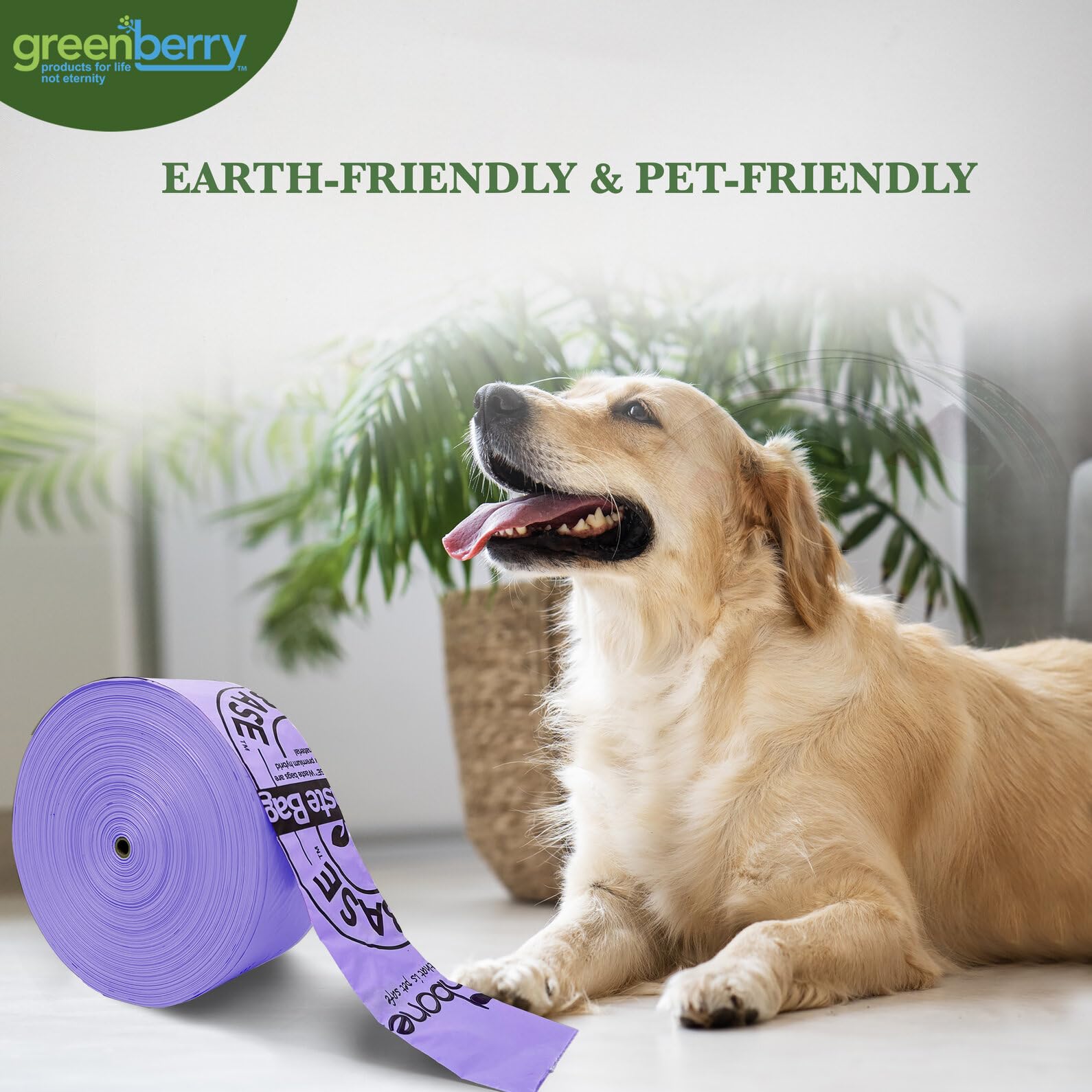 Greenbone BioBase Dispensador de bolsas de basura con aroma a lavanda de 300 unidades
