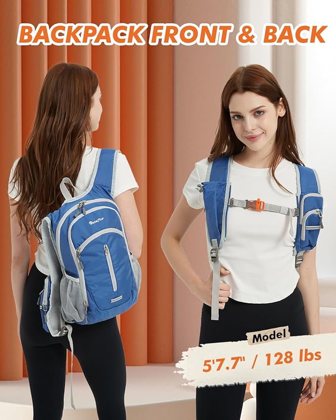 Mochila de Senderismo Seektop 12L-15L Expandable Impermeable miniatura 7