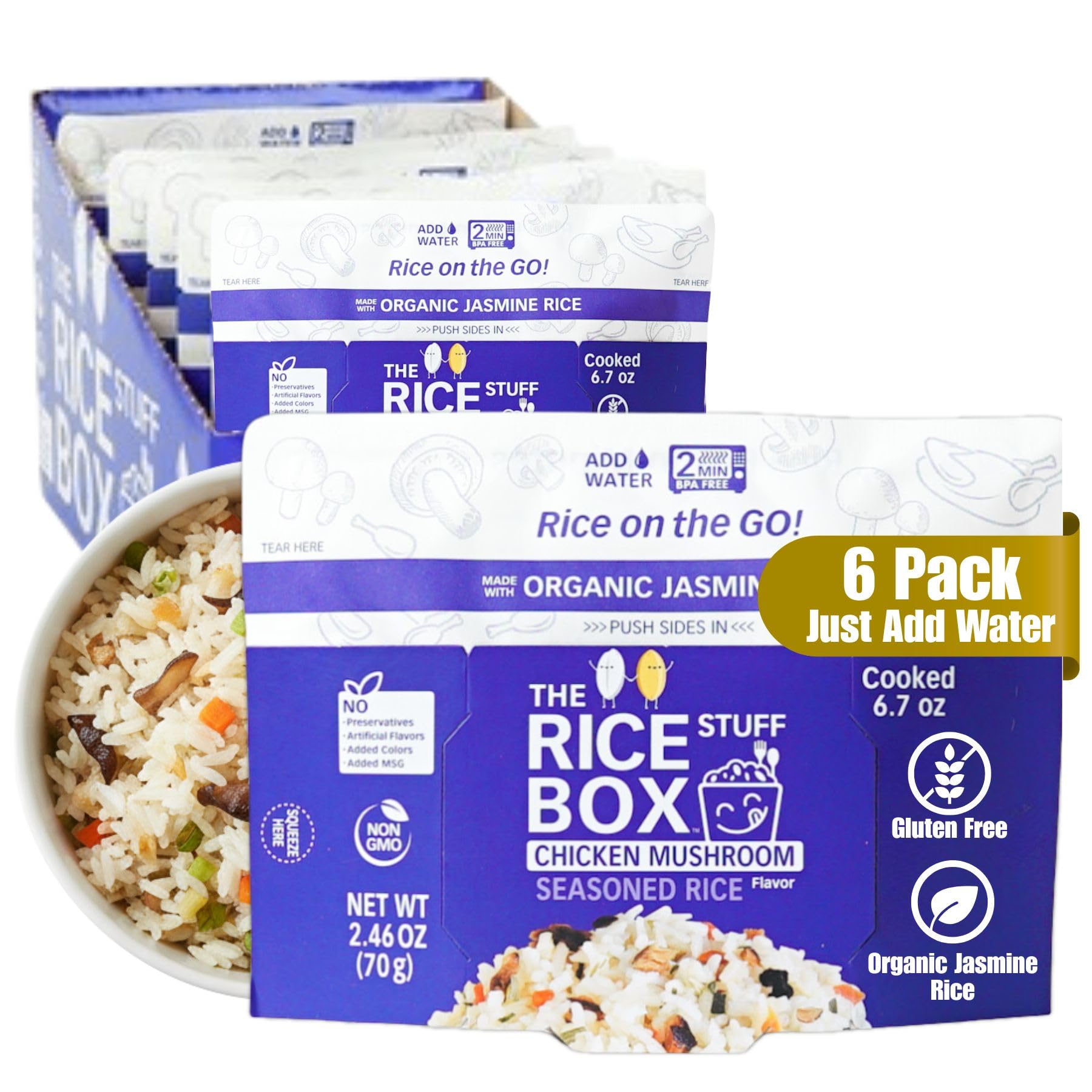 Amazon.com : The Rice Stuff Box Instant Rice - Non GMO & Gluten