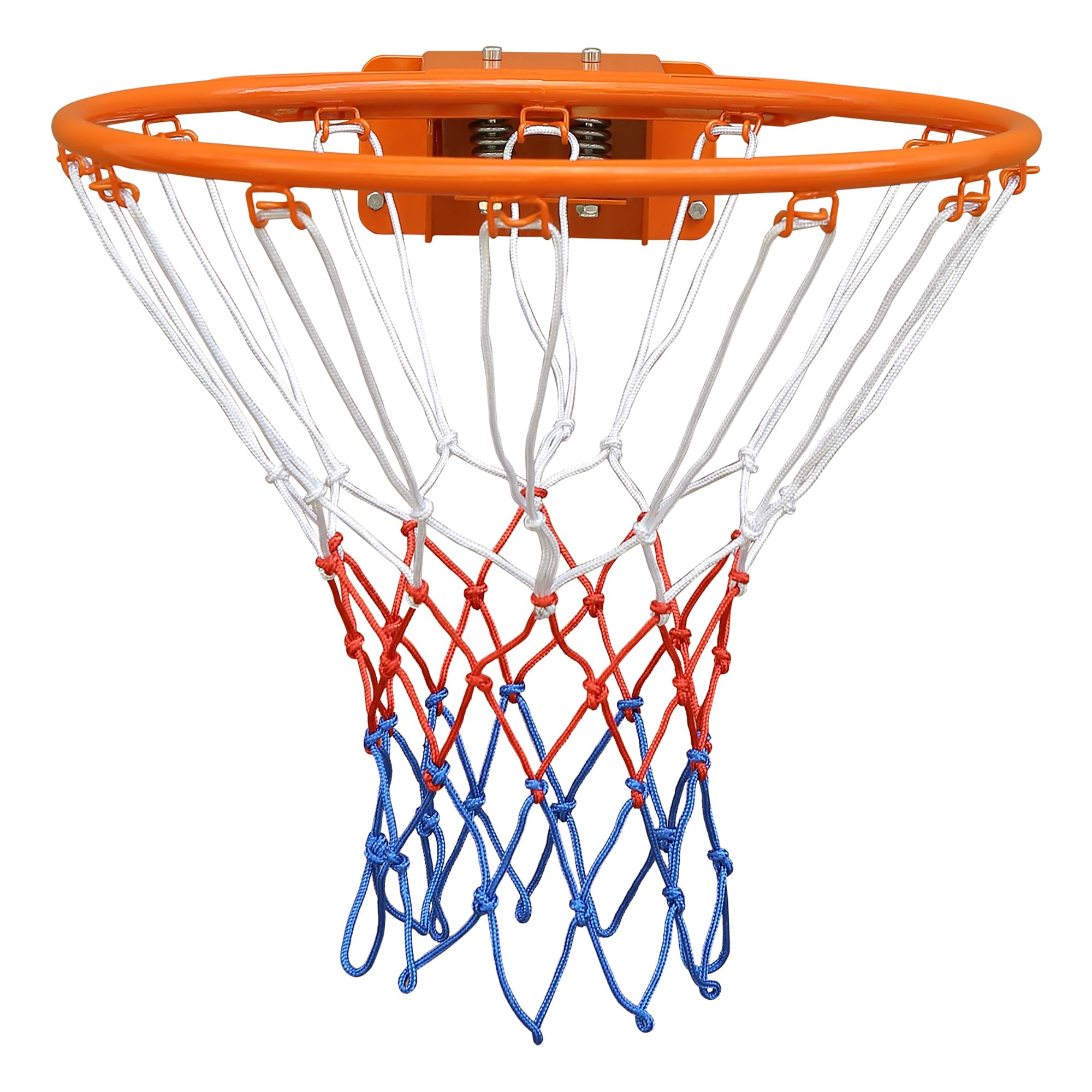 Aro de Baloncesto de Hierro con Red, Exterior e Interior, Naranja, 45cm