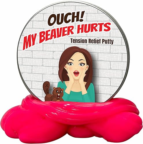 Miniatura 6 de GearsOut Ouch My Beaver Hurts - Masilla para aliviar el estrés, masilla divertida de terapia para mujeres, juguete para ansiedad, relleno de