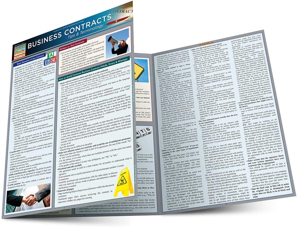 Business Contracts: Tips & Terminology (Quick Study Business)