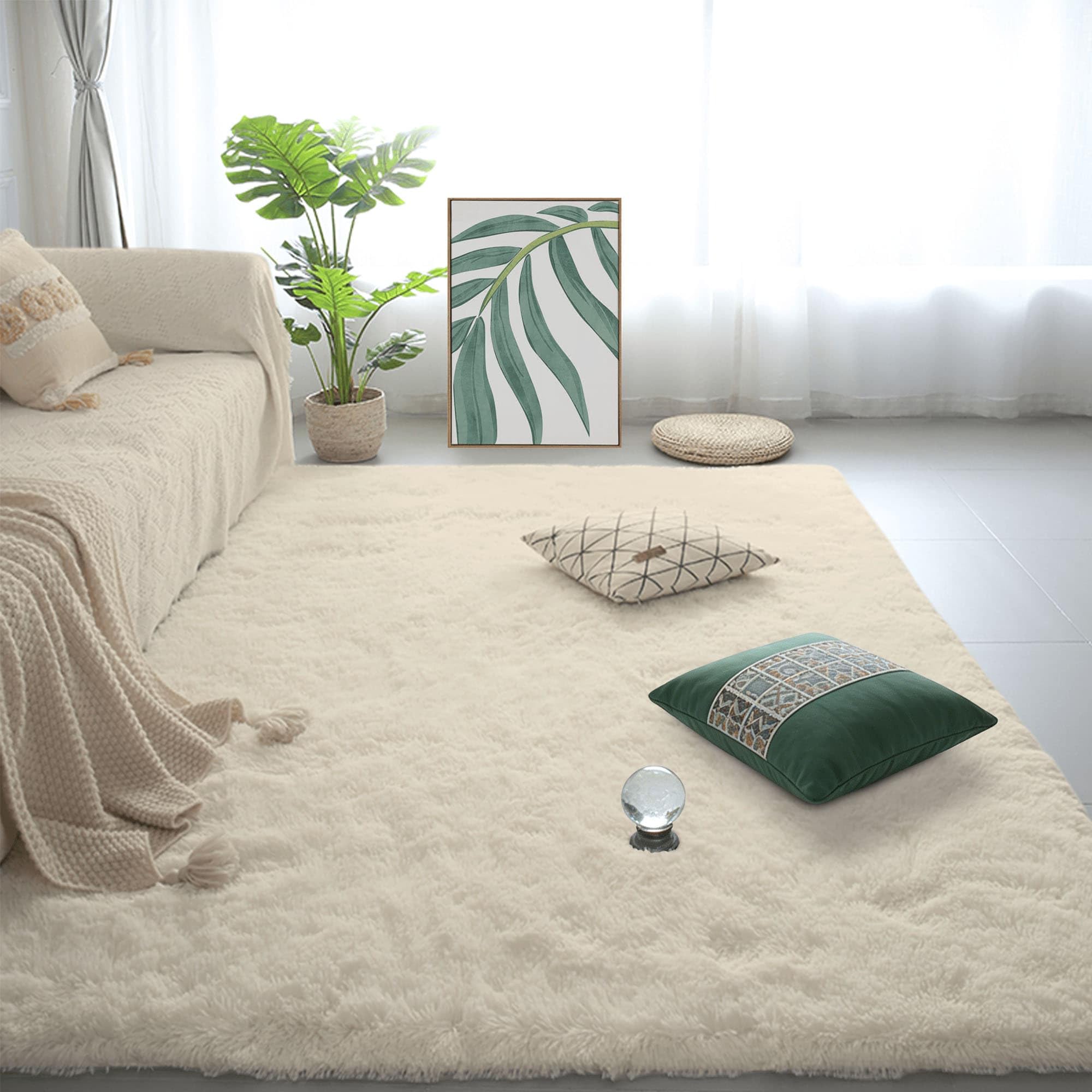 Tapis Antidérapant Shaggy 60x120 | Sécurisez la Chambre de Bébé