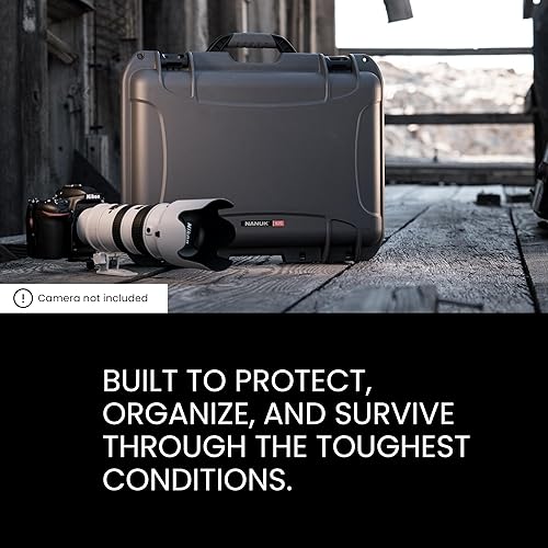 Miniatura 8 de Nanuk 925 Estuche rígido de mano impermeable con organizador de tapa y divisor acolchado, color negro