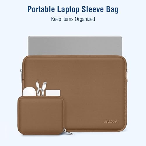 Miniatura 287 de MOSISO - Funda para laptop, repelente al agua, bolsa de neopreno con funda pequeña azul (Airy Blue)