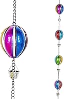 Vista 14 de Cadenas de lluvia de 12 pies para exteriores, cadena de lluvia de metal con decoración de mariposa, cadena recolectora de lluvia ajustable