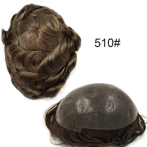 Miniatura 2 de Toupee - Piel ultrafina para hombre, invisible, de poliuretano transparente, con bucle en V, para hombres, sistema de reemplazo de cabello no