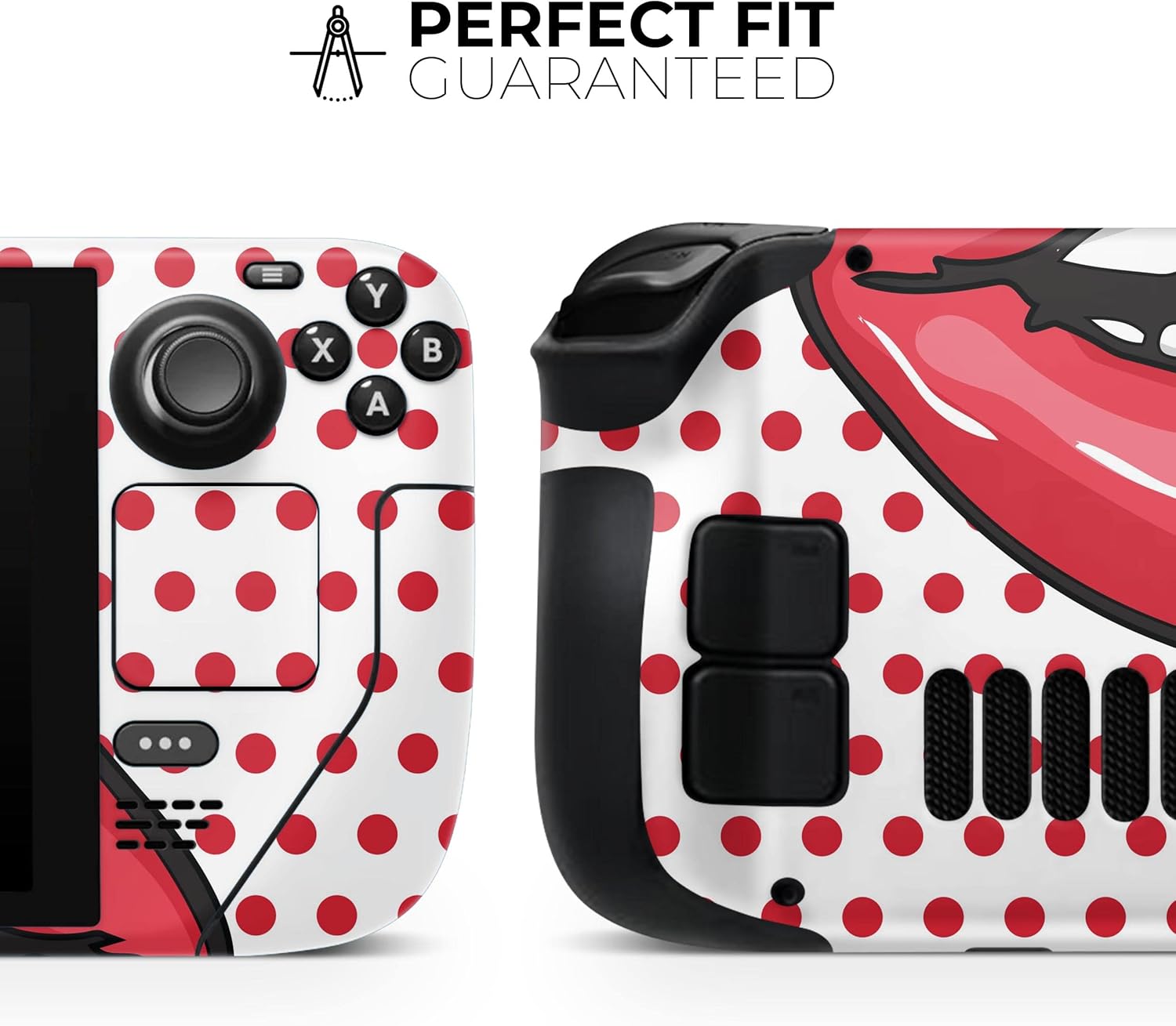 Compatible with Steam Deck - Skin Decal Protective Scratch-Resistant Removable Vinyl Wrap Cover - Lovely Lips