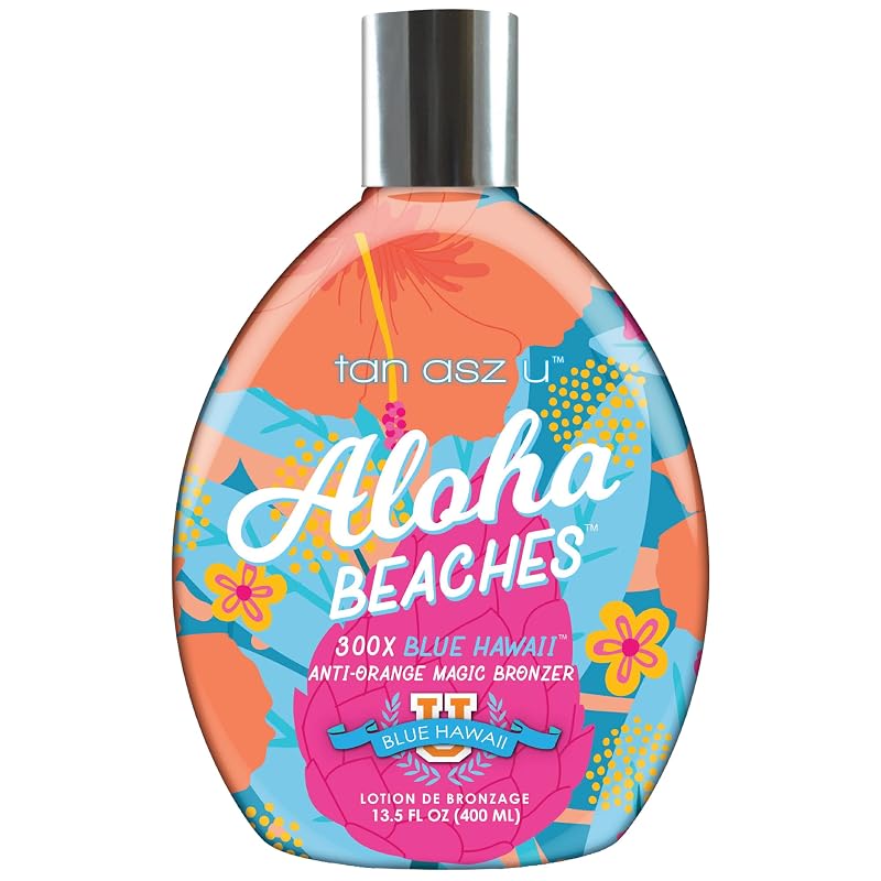 Tan Asz U Aloha Beaches 300X loção bronzeadora com fragrância Peaches & Love, 400 mL