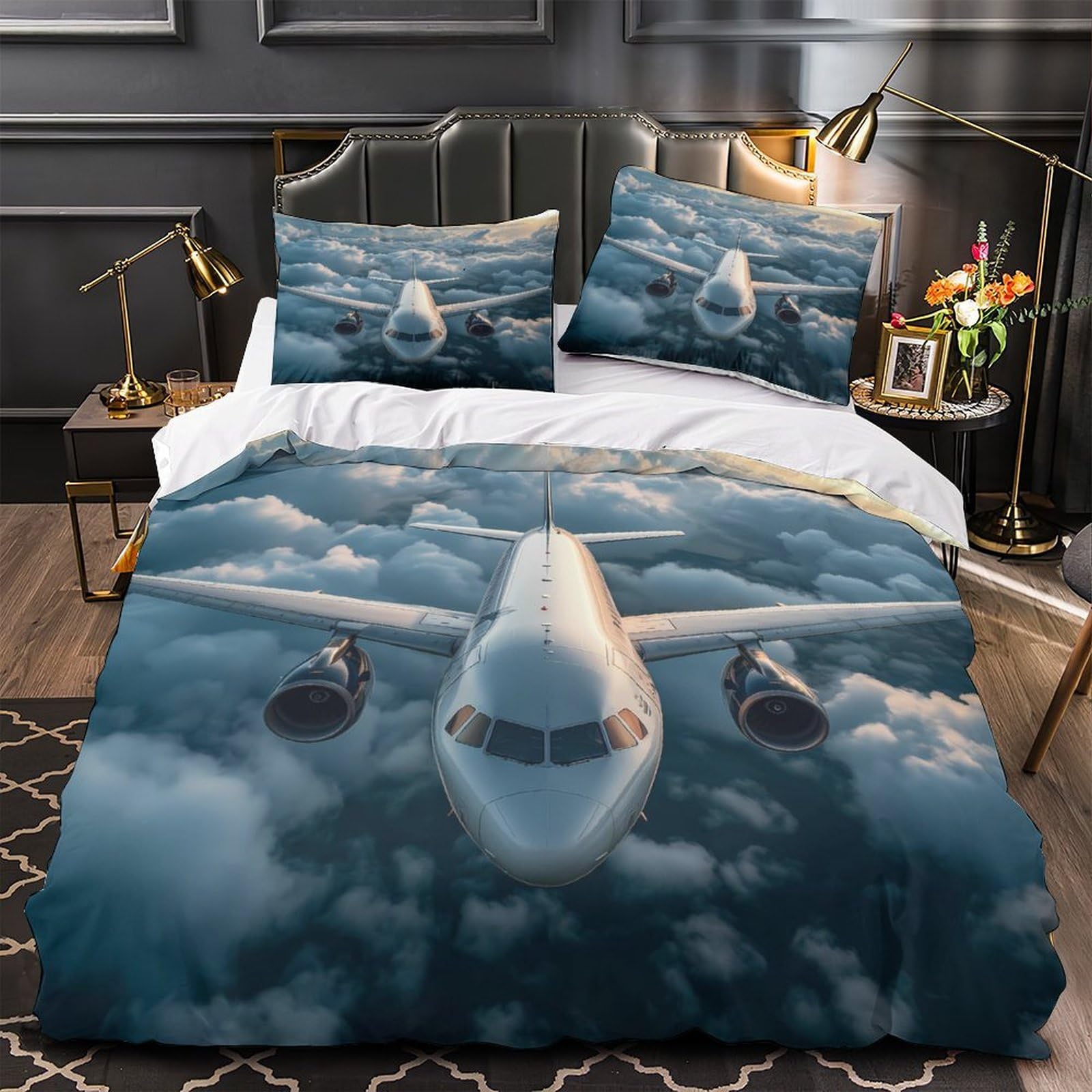 Housse de couette 3D hypoallergénique et respirante pour des nuits douces sans irritations