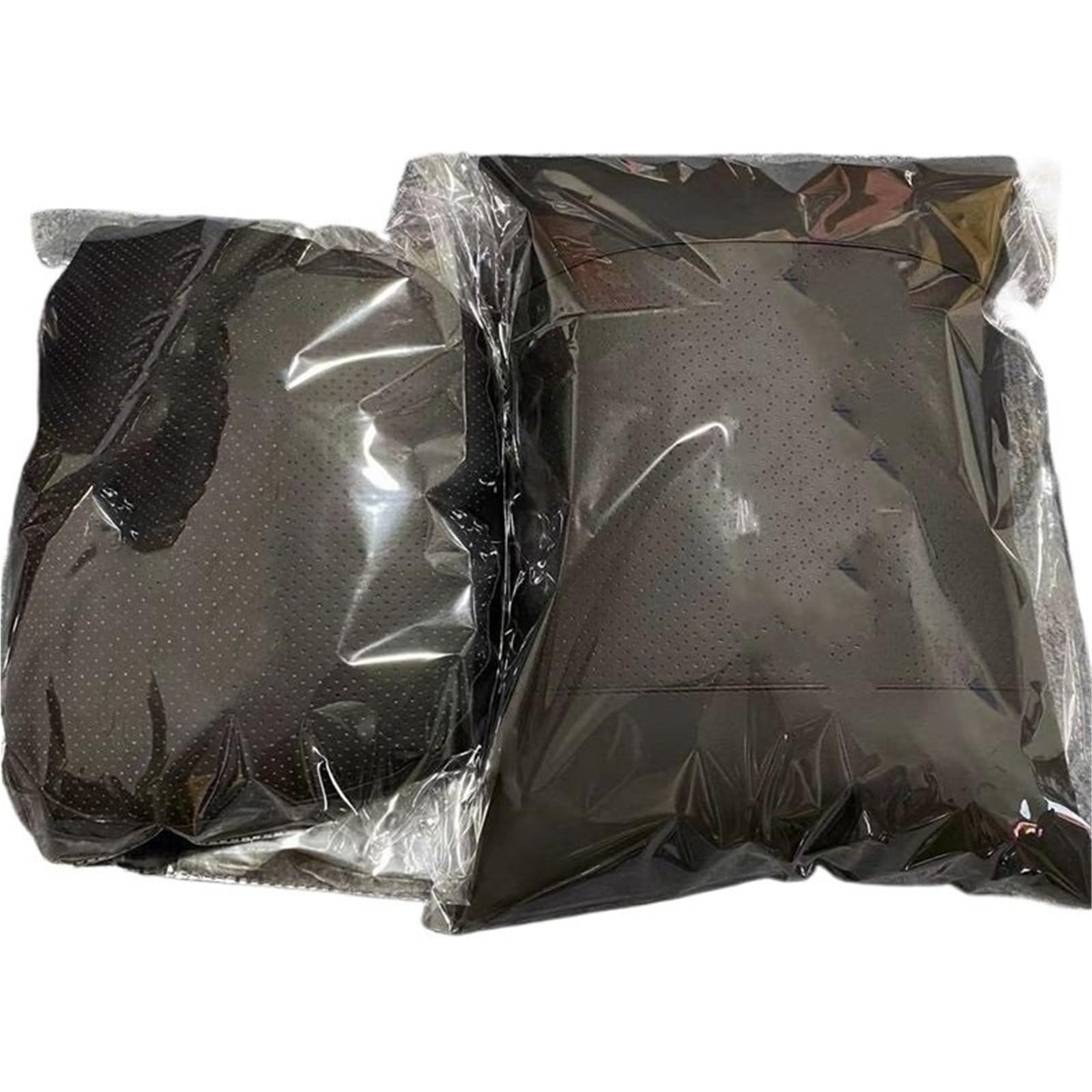 Poduszka podtrzymująca kark Poduszki podparcia lędźwiowego Ergonomiczna konstrukcja, antystatyczne, wygodne zagłówki(Black-2pcs)