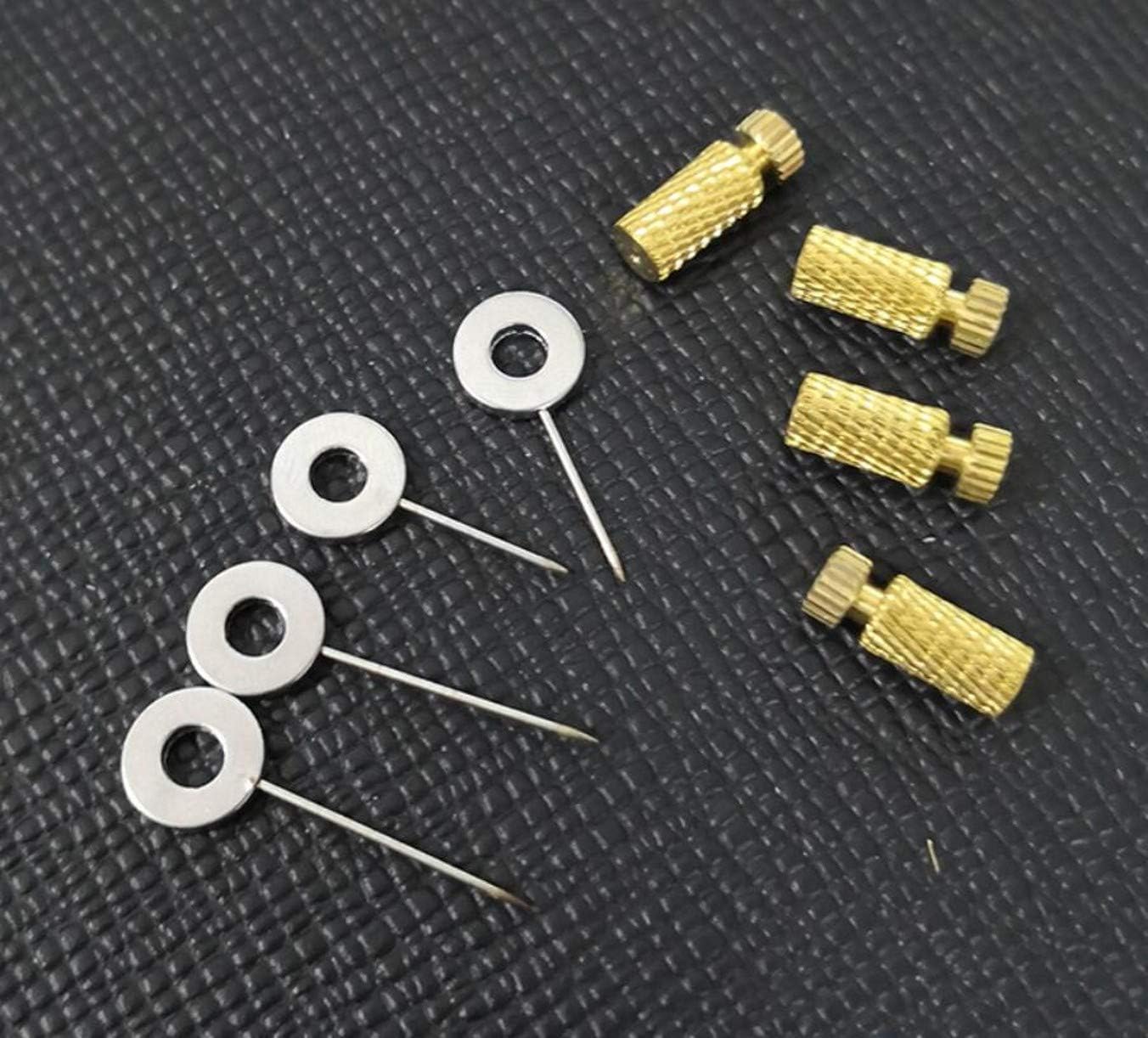 WellieSTR 5 Sets (0-6mm) DIY Leather Craft Hand Sewing Position Located Hand Tool Positioning Needles Stitching, Fixed Suture Leathercraft Tool