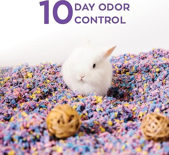 Carefresh 99% Dust-Free Confetti Natural Paper Small Pet Bedding with Odor Control, 23 L