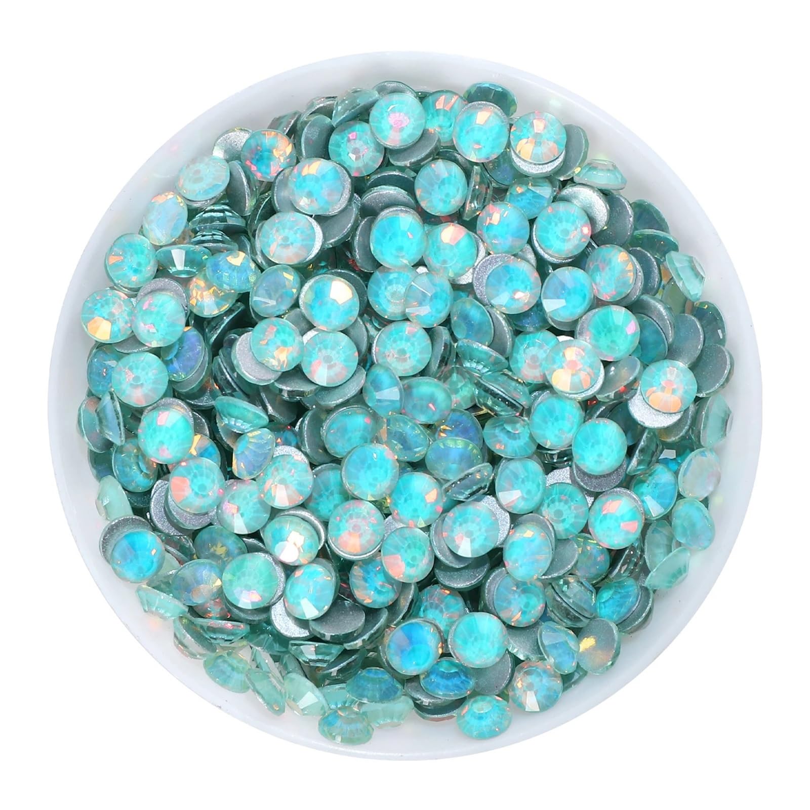 Strasssteine ﻿ SS6-SS30 Blaue Glas-Strasssteine, hell, nicht for Hotfixieren, flache Rückseite, for Aufkleben auf 3D-Steine ​​für DIY-Nägel Dekorative Strasssteine(SS16-1440Pcs)