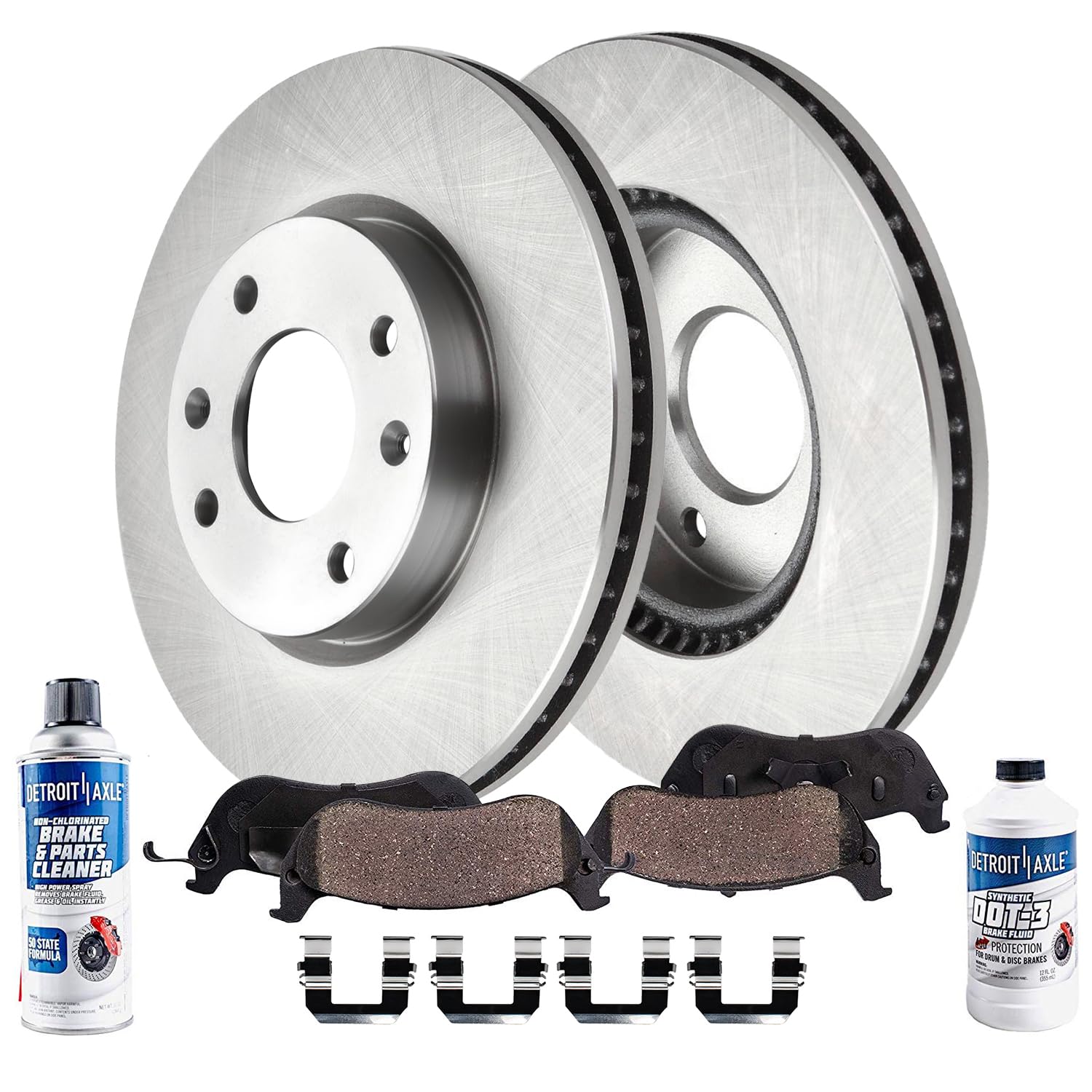 Detroit Axle - Front Brake Kit for 2004-2005 Hyundai Sonata