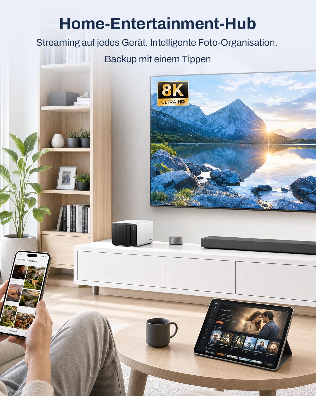 TERRAMASTER F4-425 Pro NAS – 4-Bay, Intel N305 8-Core, 8GB RAM, Dual 5GbE LAN, 3X M.2, AI-TOS 7 mit OpenClaw, NAS für Home, Business & Media (Diskless)