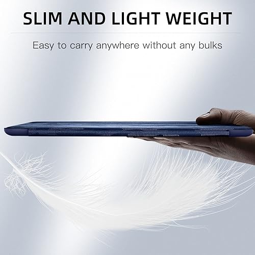 Miniatura 28 de Mastten Funda compatible con iPad de 9ª/8ª/7ª generación, para iPad de 10.2 pulgadas con soporte para lápiz, cubierta trasera de TPU Smart Stand