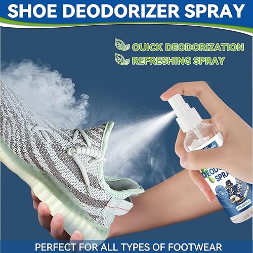 Miniatura 7 de Spray desodorante para zapatos, desodorante natural para hombres y mujeres, eliminador de olores extra fuerte para pies, zapatos y bolsas de