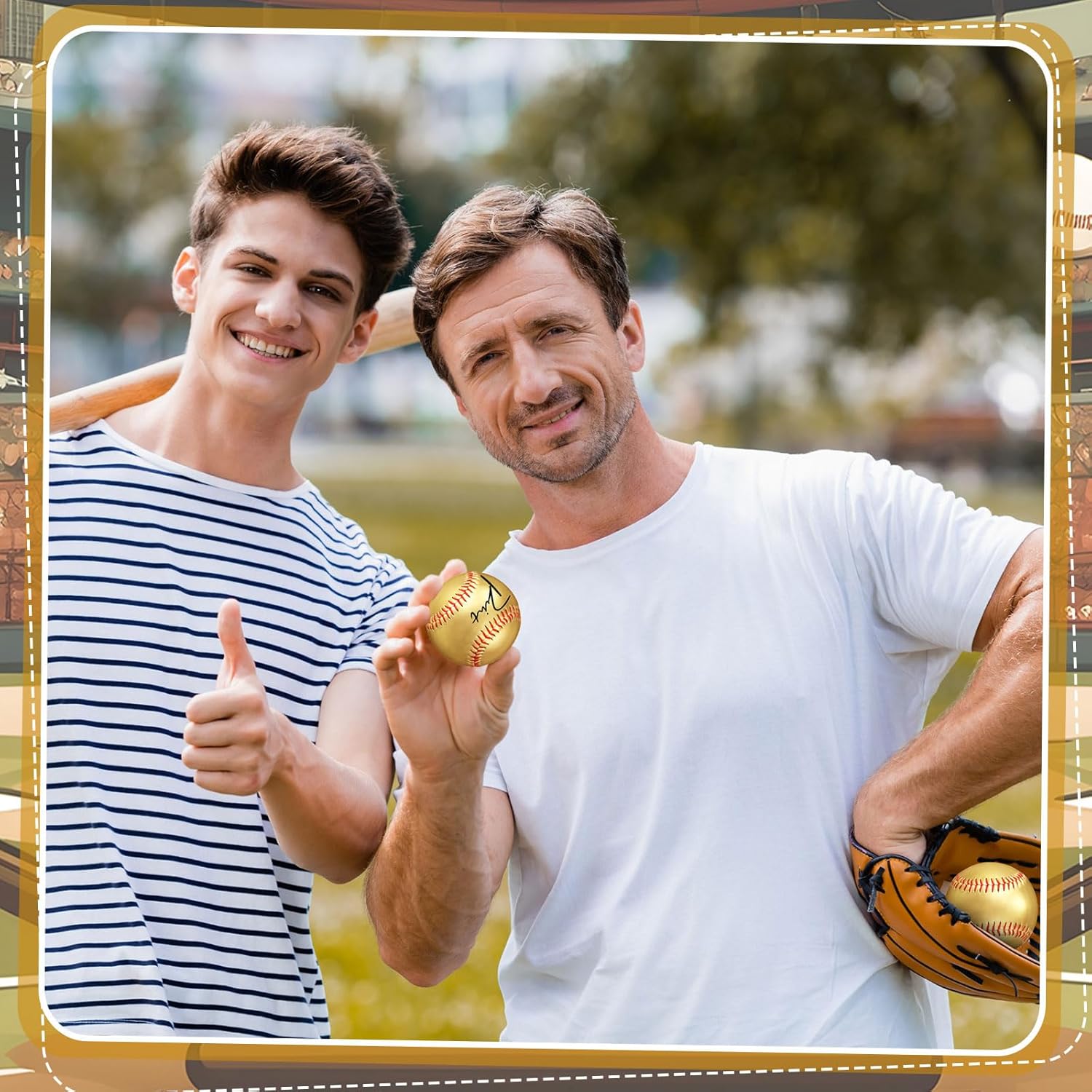 Gold Autograph Baseballs 9 Inch Blank Baseballs 2026 Ball Graduation Gift Senior Night Gifts for Trophies Anniversary College Coaching Gift Awards Sport Party Favors