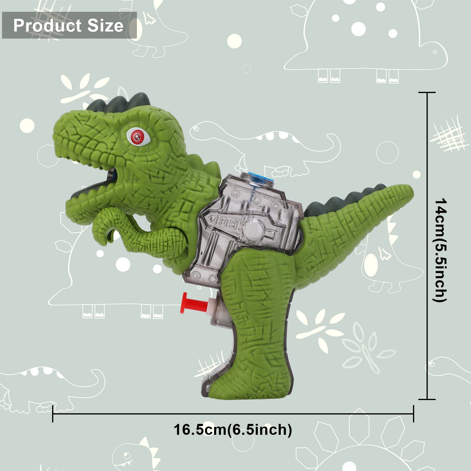 Lot De 4 Pistolets à Eau Dinosaure Pour Enfants - Jouets Aquatiques Été Plage Piscine