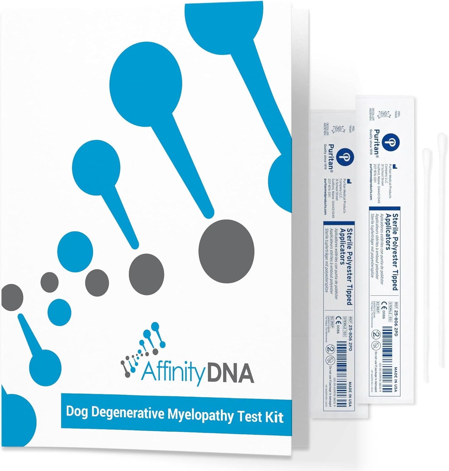 Dog Degenerative Myelopathy (DM) DNA Test | Home Sample Collection Kit for 1 Canine | Puppy DM Testing | Results in 7 Working Days | A Complete Kit with No Extra Fees