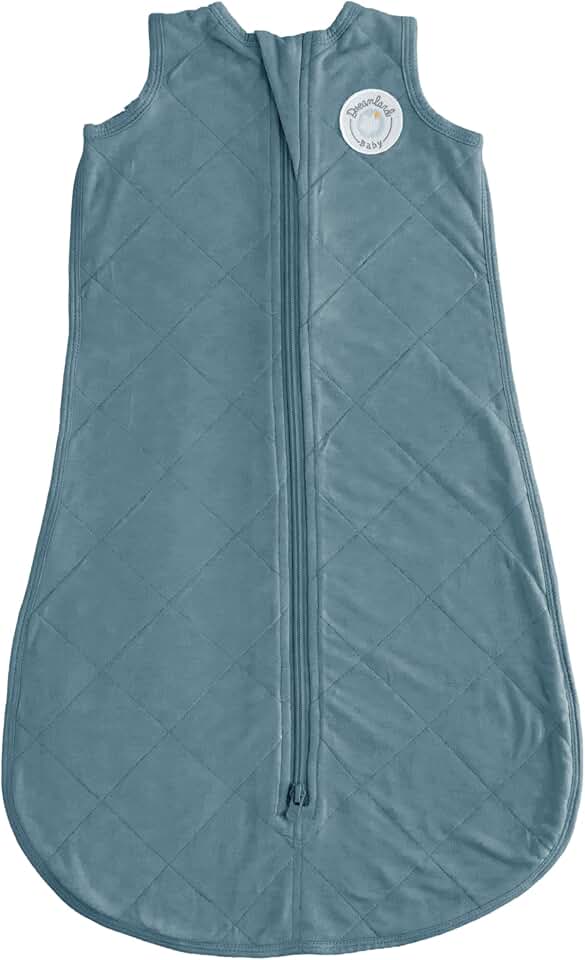 Dreamland Baby Lightweight Bamboo Viscose Sleep Sack (0-6 Months). 1.0 TOG Ultra Soft Blanket w/ 2-Way Zipper. 95% Viscose, 5% Spandex (Ocean). Mom-Owned US Business, Premium Materials