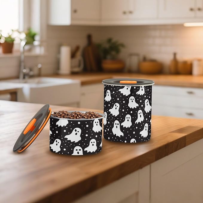 ALAZA Ghost Polka Dots Recipiente Hermético Acero Inoxidable 900ml miniatura 2