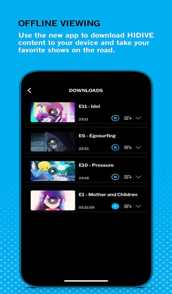 HIDIVE Stream Your Anime and More! App on Amazon Appstore