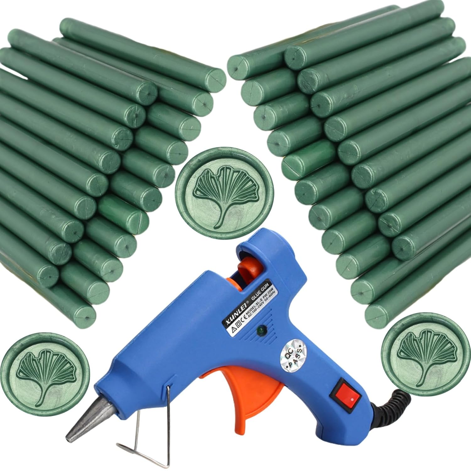 Wax Seal Gun Kit Sealing Wax Sticks 30P with Glue Gun Wax Seal Kit, Atopbb 30Pcs Mixed ccolor Sealing Wax Sticks with Glue Gun Great for Wax Seal Stamp