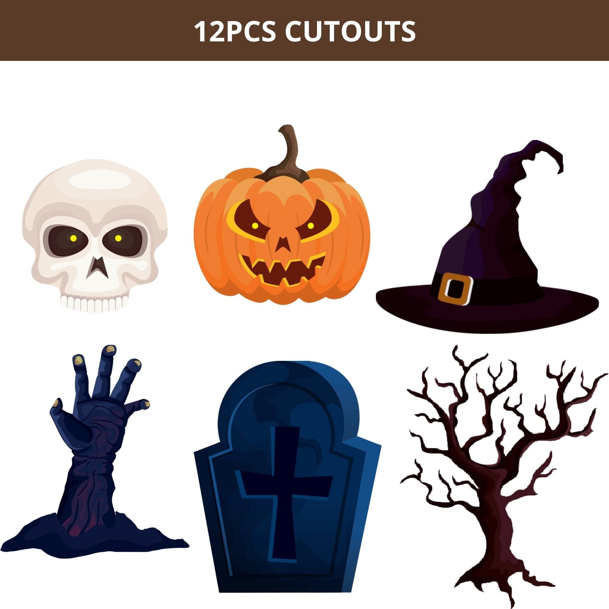 PartyDecor Mall Halloween Theme Dangler And Cutout Decoration Kit (32Pcs) - Material-Cardstock 3