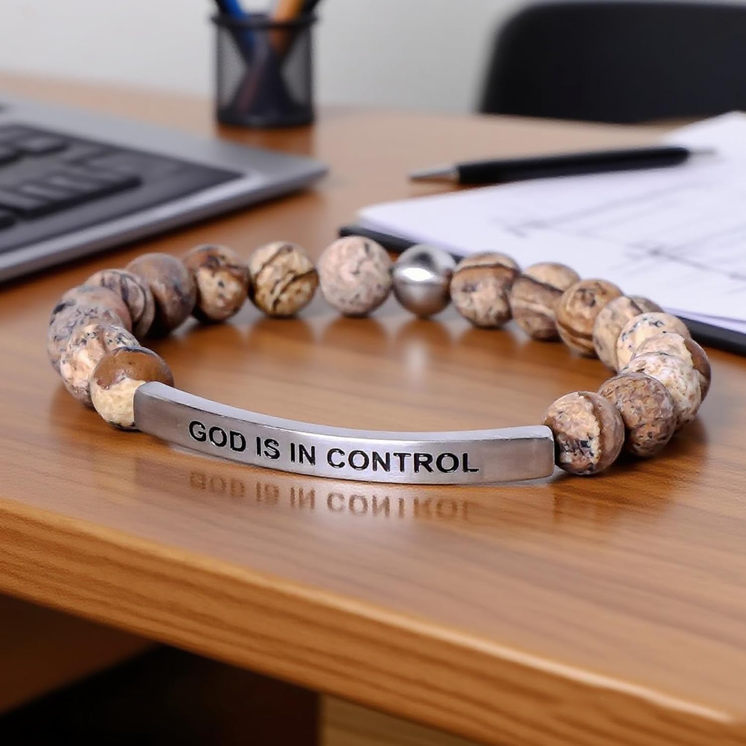 72ore God Is in Control Bracelet God Faith Bracelet Inspirational Gifts for Women Christian Jewelry Encourage Gift for Believers - Image 7