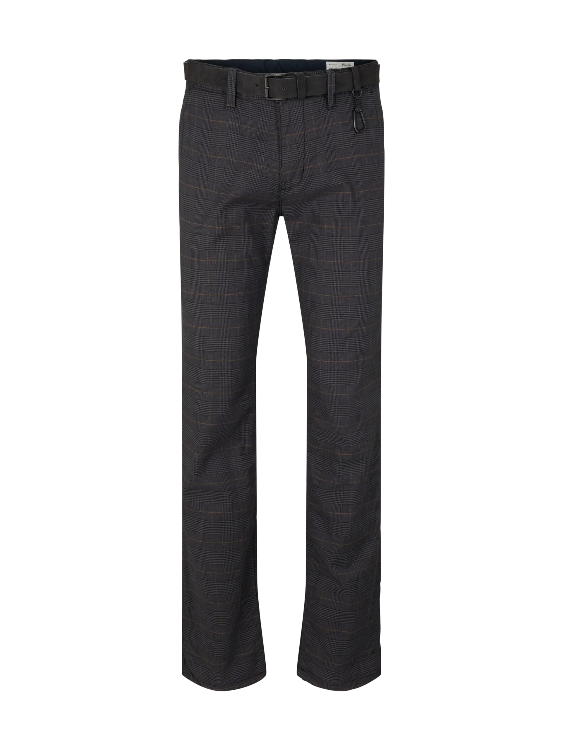 TOM TAILOR Denim 1020451 Proste spodnie chinosy z paskiem Mężczyźni