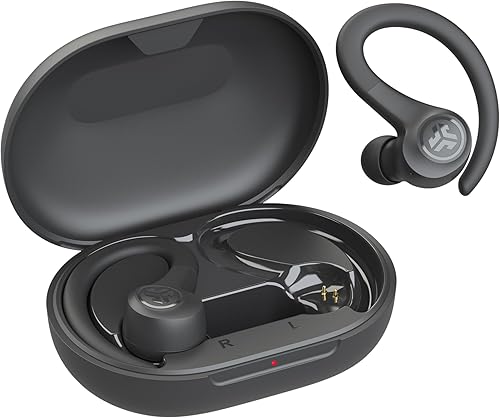 Miniatura 7 de JLab Go Sport+ Auriculares inalámbricos de entrenamiento con llamadas claras C3, diseño deportivo de gancho seguro, tiempo de reproducción Bluetooth