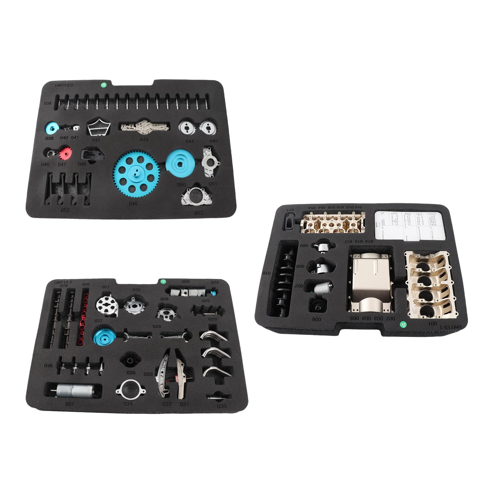 Kit motore a 4 cilindri, interamente in metallo, modello assemblato fai-da-te, motore elettrico a quattro cilindri, giocattoli meccanici per auto, per aule didattiche di ingegneria