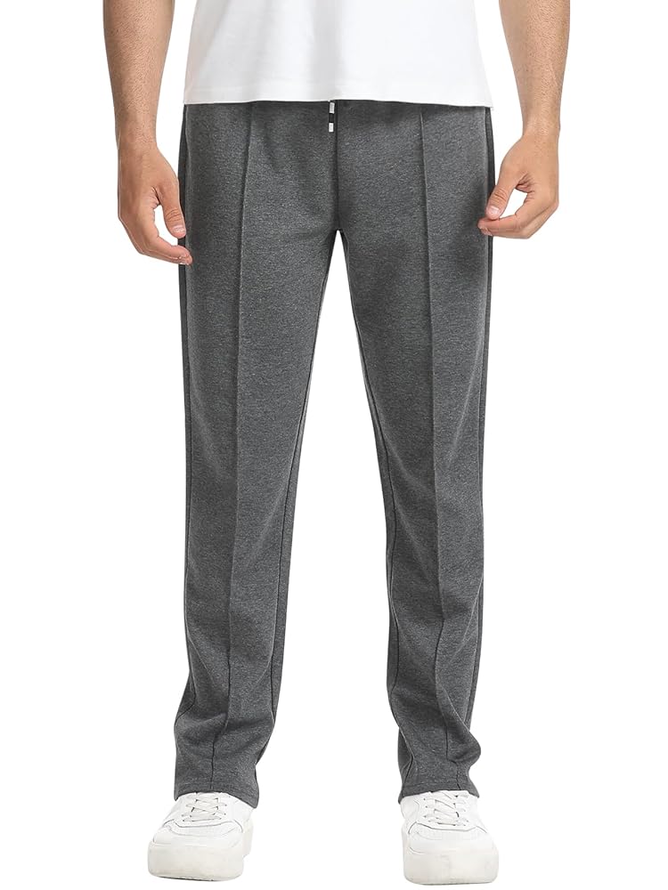 Pantaloni Sportivi Uomo Suwangi - Jogging Allenamento Con Tasche | 65% Cotone, Vita Con Coulisse - Foto 3