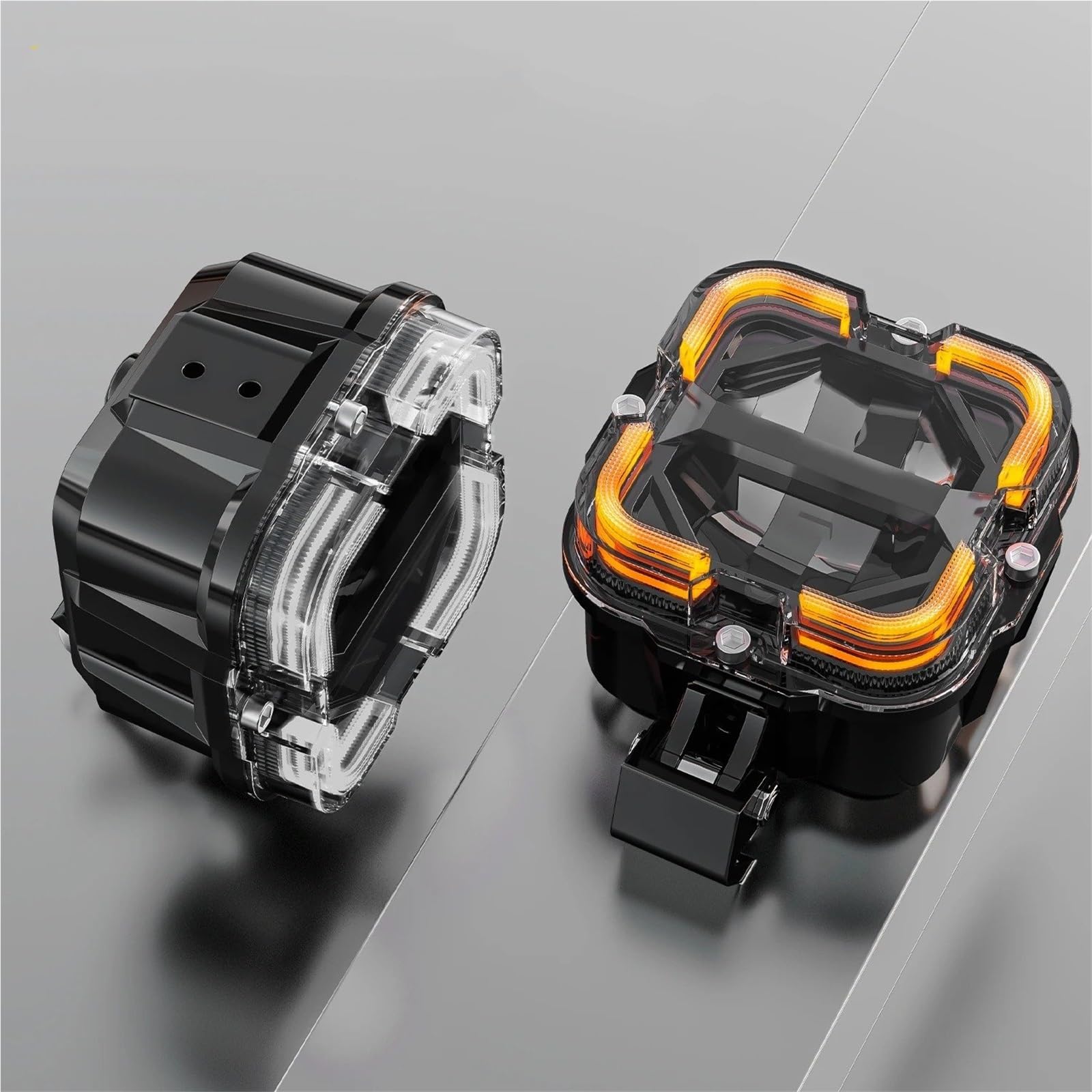 SANCAK Faro Anteriore Barra Luminosa Da Lavoro A LED Per Auto | Per Camion Fuoristrada SUV ATV Moto Bianco E Ambra Drl 12v Lampada Faretto Luce Di Guida
