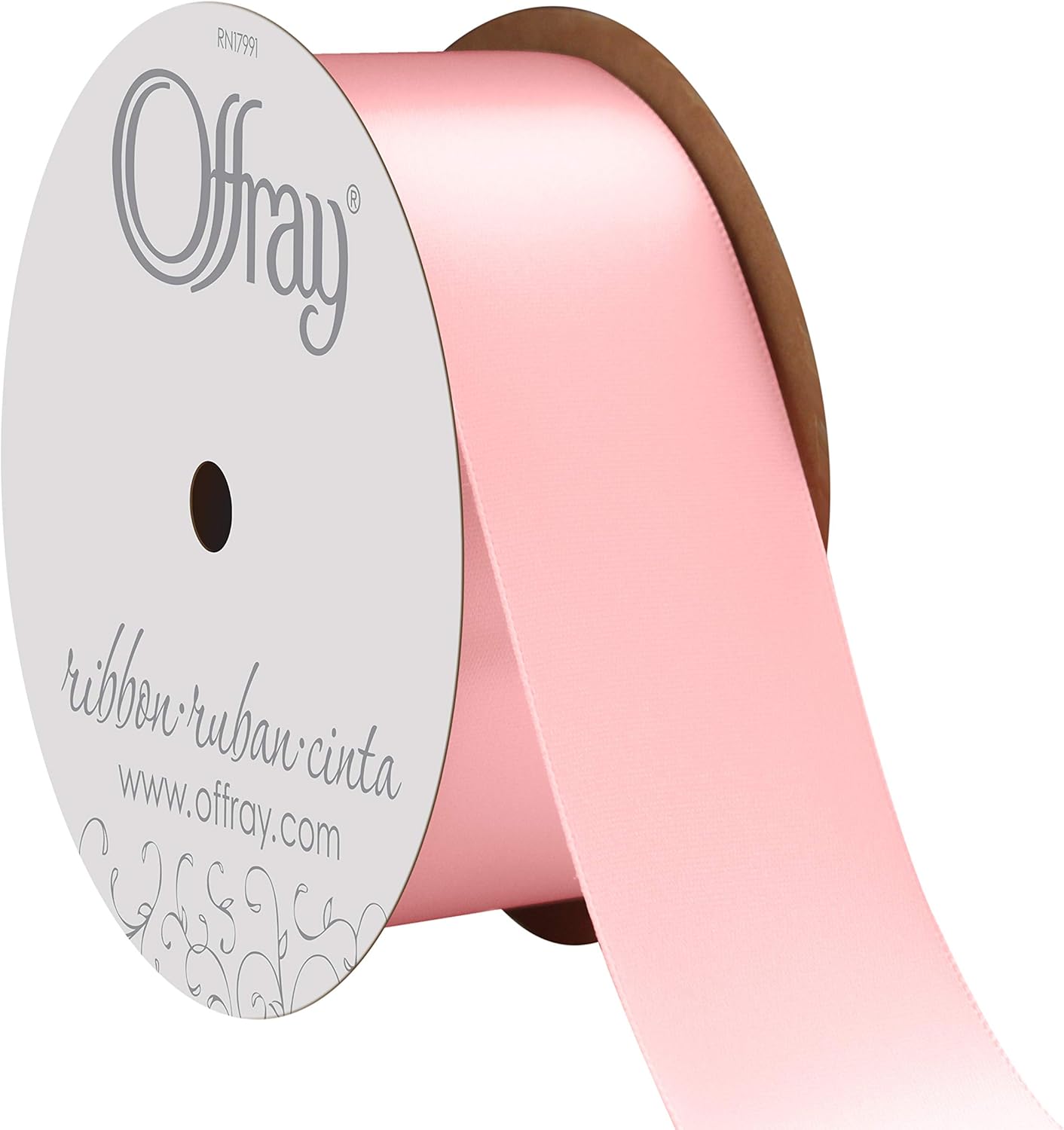 Double Face Satin Ribbon 1-1/2" Wide 10 Yards-Light Pink (並行輸入