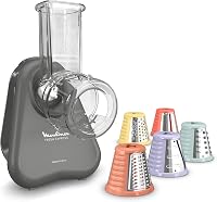 Moulinex Fresh Express DK855HE0 elektromos zöldségreszelő 5 az 1-ben szürke 1