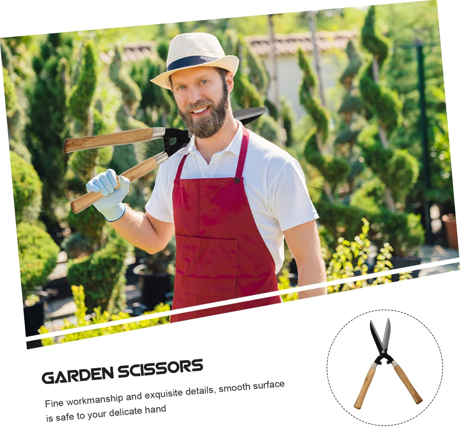 Yardwe Professional Pruning Scissors for Gardening Pruning Shears Hedge Cutter Fruit Tree Scissors Garden Tools Non-slip Design