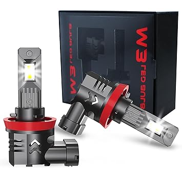 Extremely Bright H11 H9 H8 Super Bright LED Headlights Conversion Kit H11/H9/H8 LED Headlight Bulbs 60W 10000 Lumens 6500K Xenon White IP68 Waterproof 2 Pack