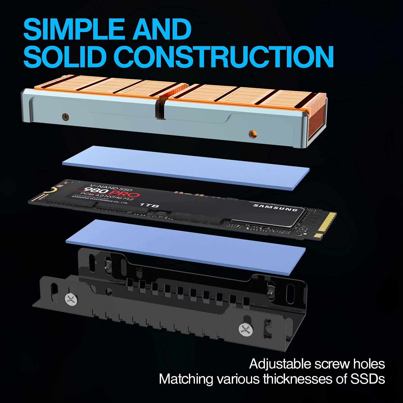 JEYI Copper M.2 HeatSink, Pas...B09C6HCVLT