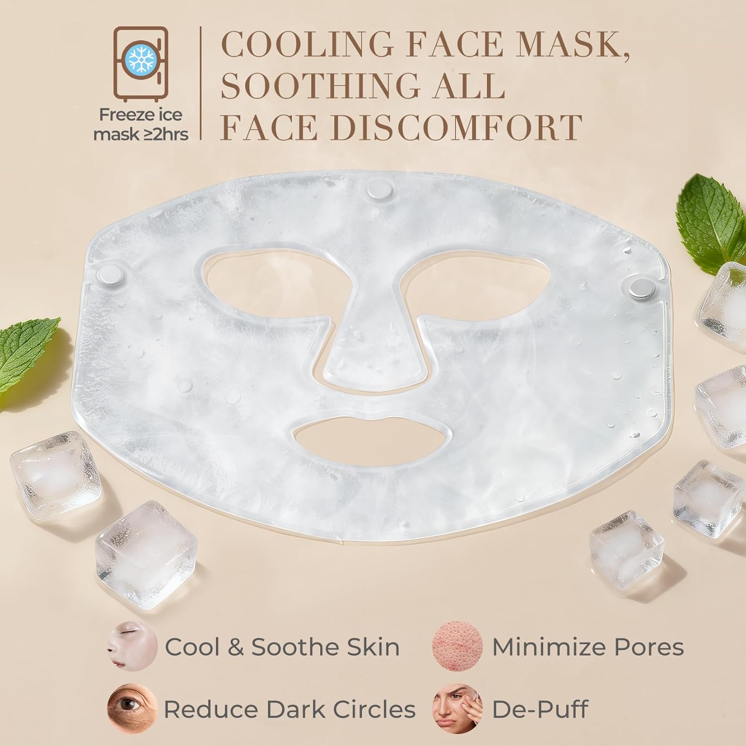 Red Light Therapy Mask for Face, Rechargeable LED Photon Face Mask for Face, Skin Tightening & Radiant Glow, Professional Home Skincare Device Black