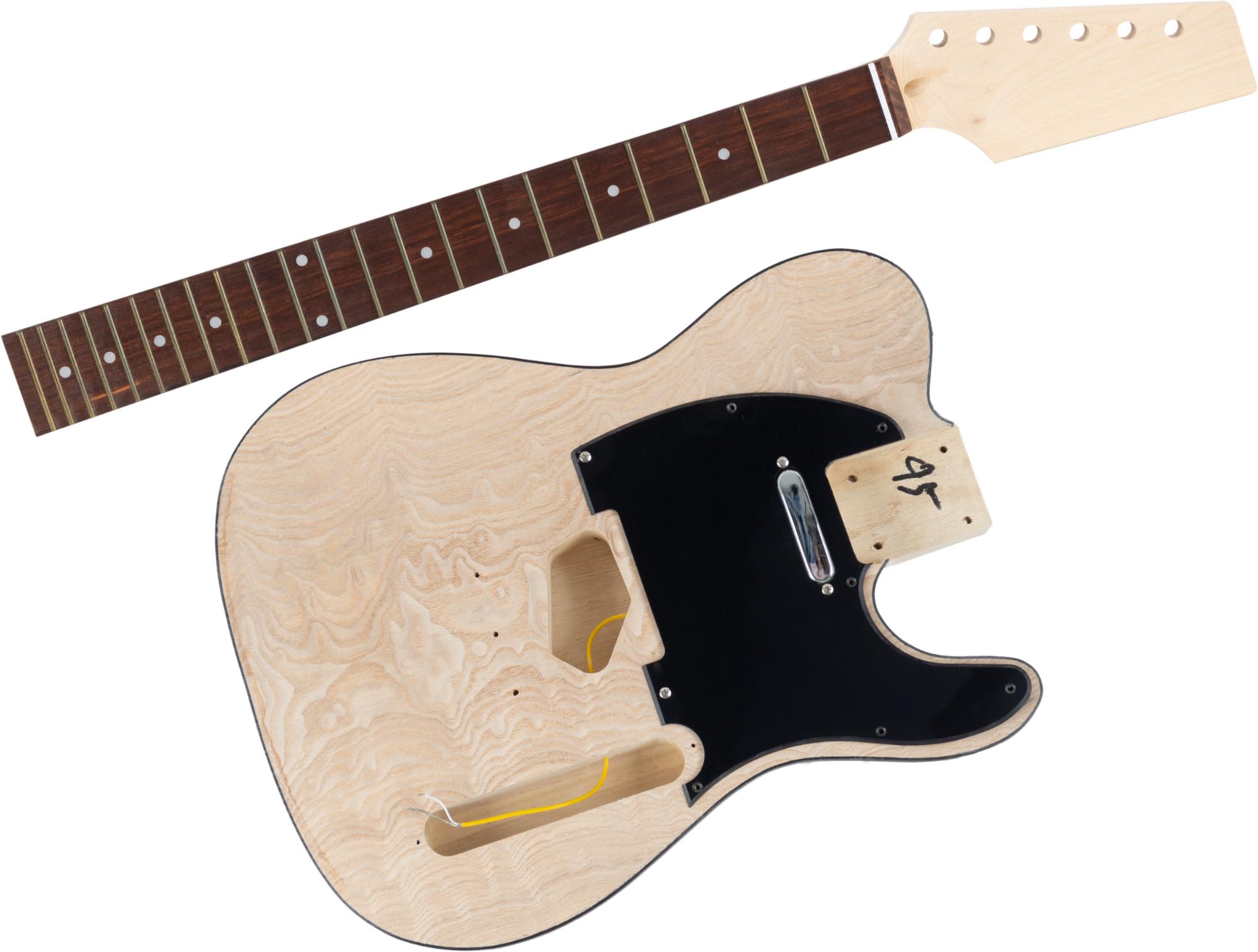 Kit Assemblaggio Chitarra Elettrica Hollowbody TL-Style Rocktile - Corpo Paulownia, Manico Acero