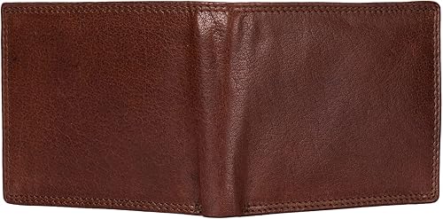 Vista 24 de Style N Craft Slim Bi-fold Hipster Leather Wallet, Full-Grain Leather Wallet