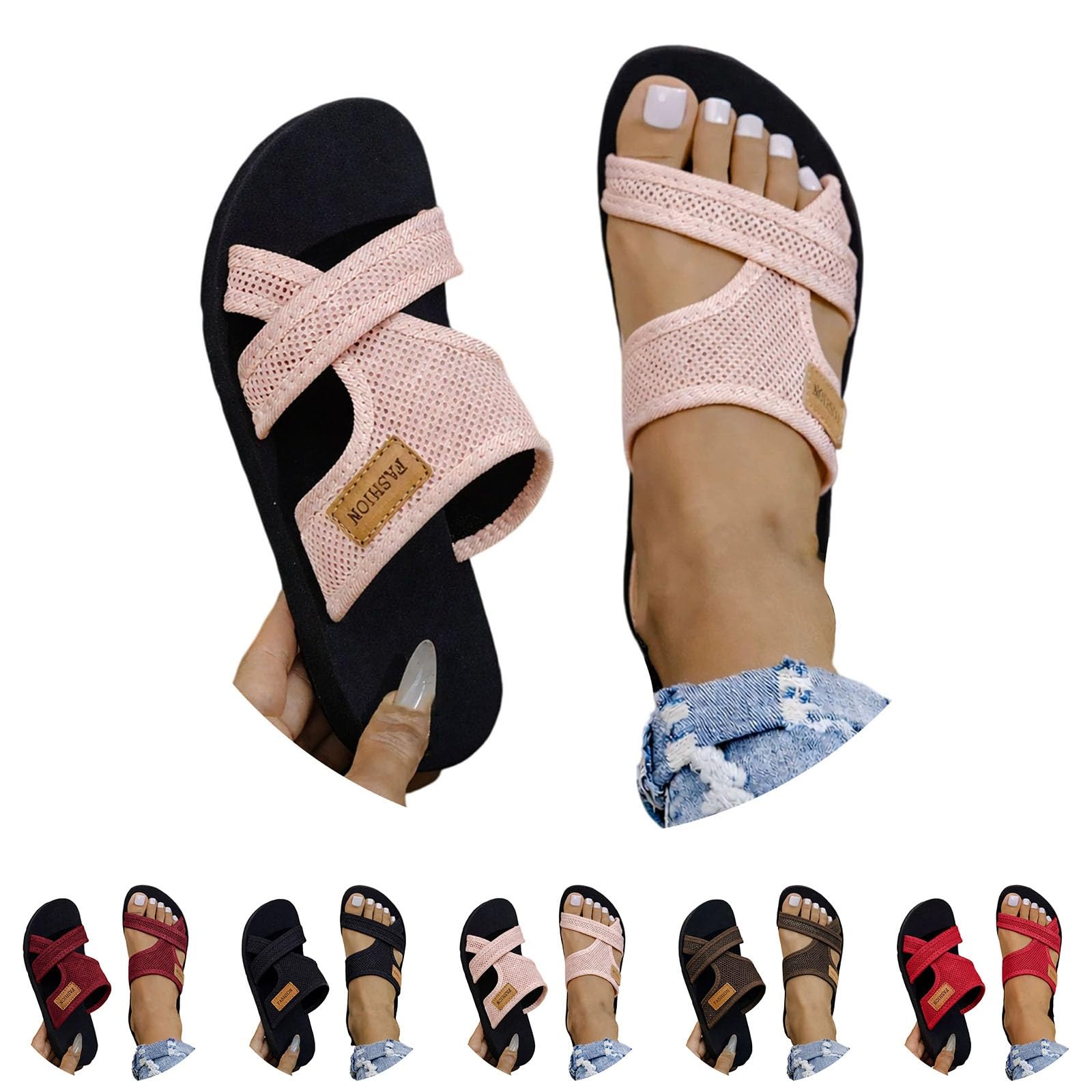 Chanclas Mujer Verano Sandalias Planas Barefoot Zapatillas Playa Antideslizantes Goma