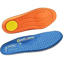 BPKW Work Insoles for Standing All Day Memory Foam Arch Support Heel Cushion Men Women