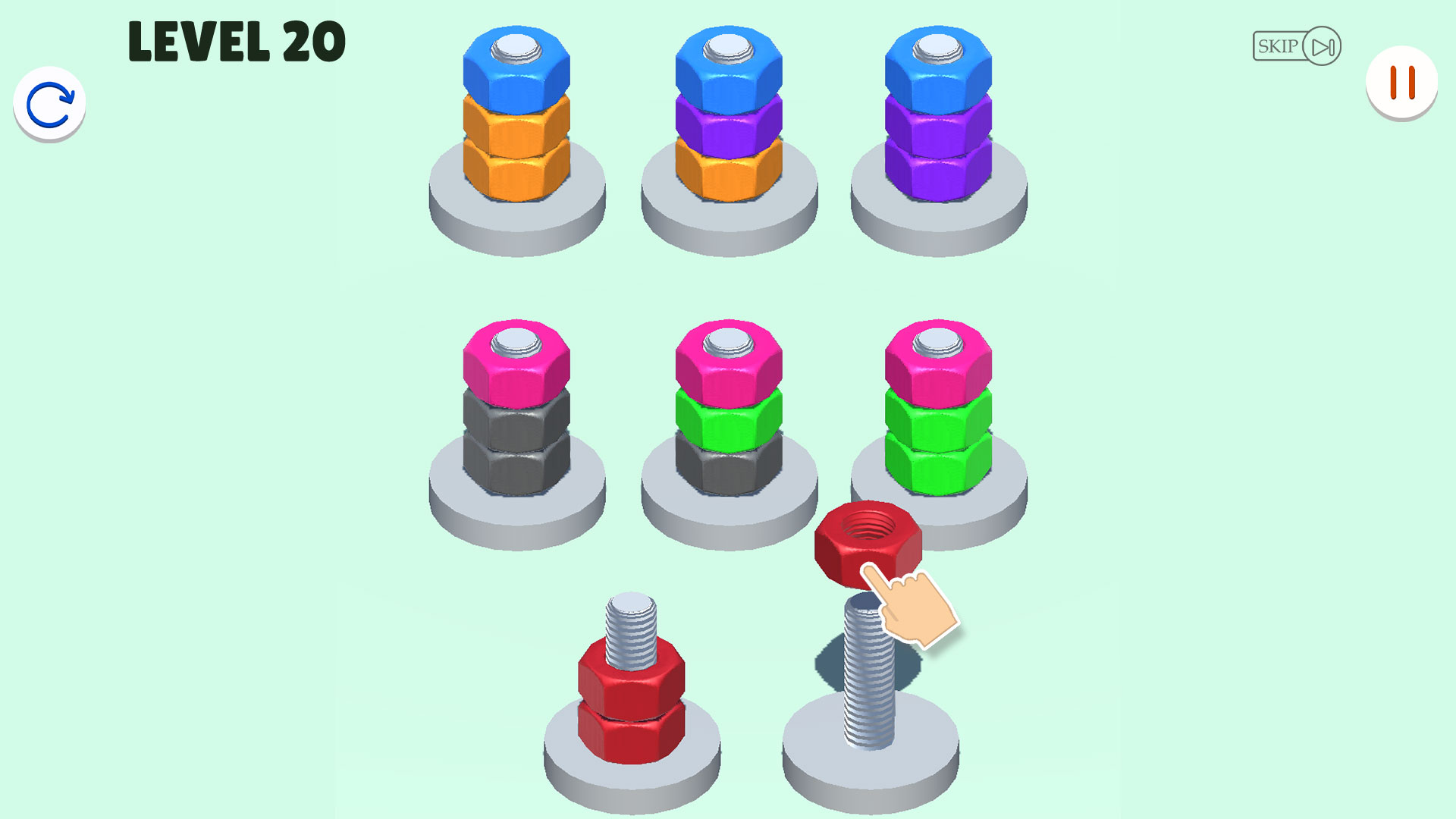 Nuts Sort Puzzle Challenge: Nuts & Bolts Color Sorting Puzzle Master ...